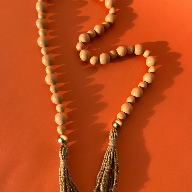 Terço Decorativo Grande Dourado — Peça ÚNICA 