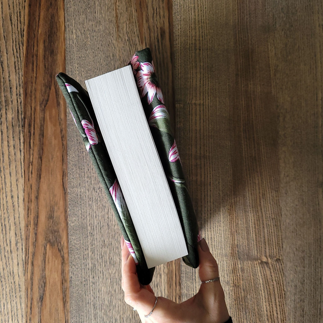 Protège livre amovible M - Fleurs