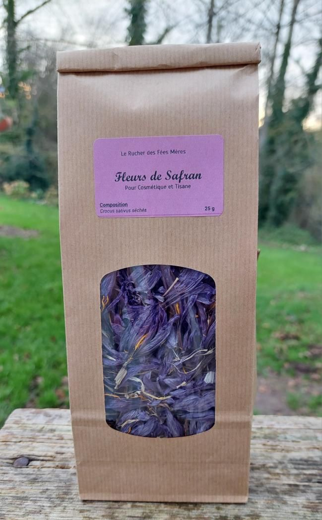 1-Fleurs de safran séchés bio 25g