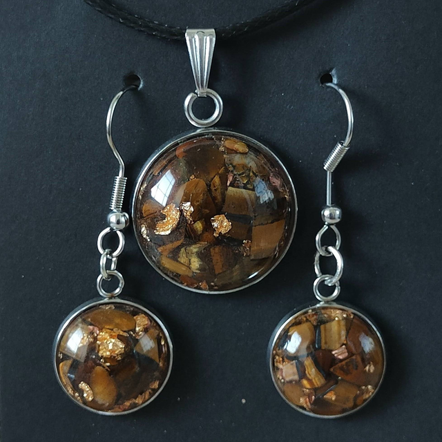 Parure œil du tigre