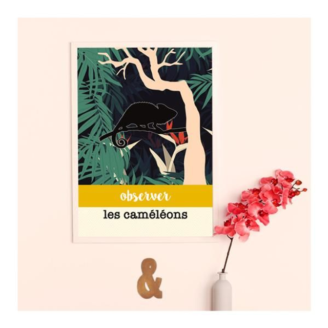Affiche "Observer les caméléons"