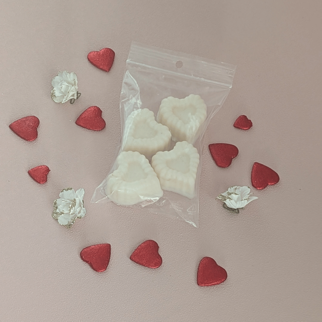 💗 Fondants parfumés cœur – Musc Blanc (64g)