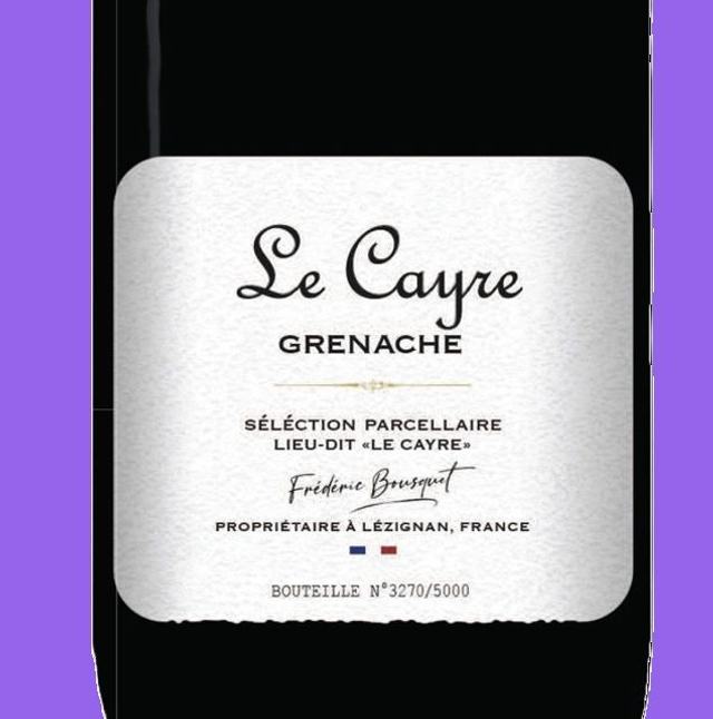 Château Grand Moulin ‘Le Cayre’ Grenache, 2023, Languedoc-Roussillon