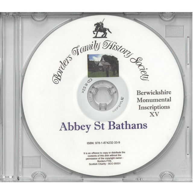 Abbey St Bathans, Berwickshire Monumental Inscriptions CD