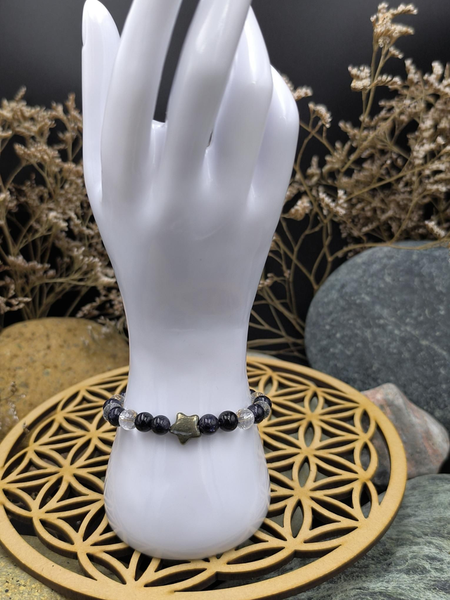 BP.028 Bracelet étoile pyrite 