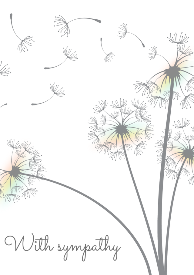 'With Sympathy'  card