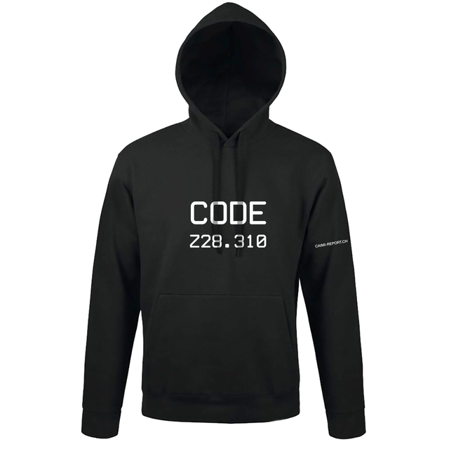 Hoodie «Code Z28.310», unisex, schwarz