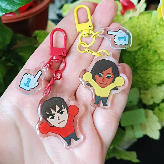 Silly guys - miistery acrylic keychain