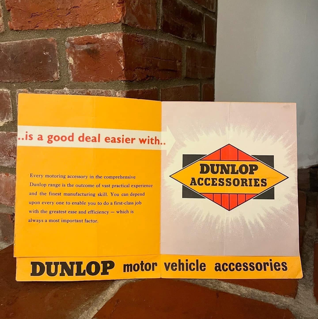 1950’s Dunlop Tyres Garage Advertising Poster