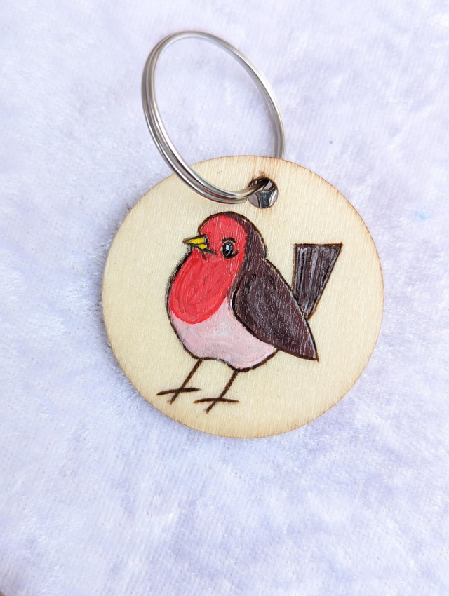 Porte-clé "rouge gorge"