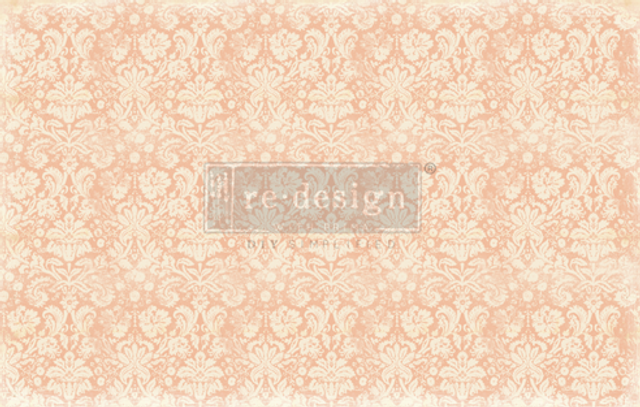 Peach Damask