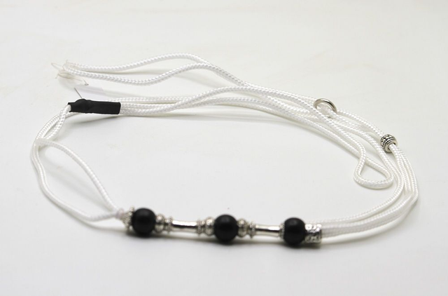 Laisse de présentation 3 mm blanche 