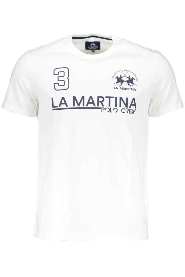 4222LA MARTINA T-SHIRT MANICHE CORTE UOMO BIANCO