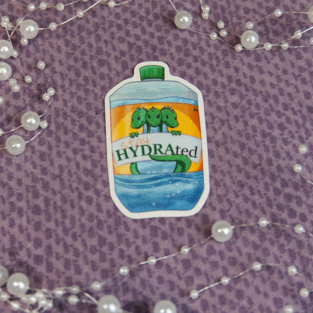 Frosted Sticker stay HYDRAted