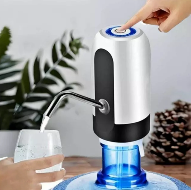 Bomba Elétrica Para Galão Universal Com Carregamento USB Garrafão