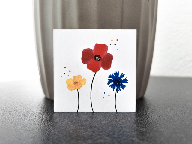 Mini peinture aimantée fleurs sauvages 