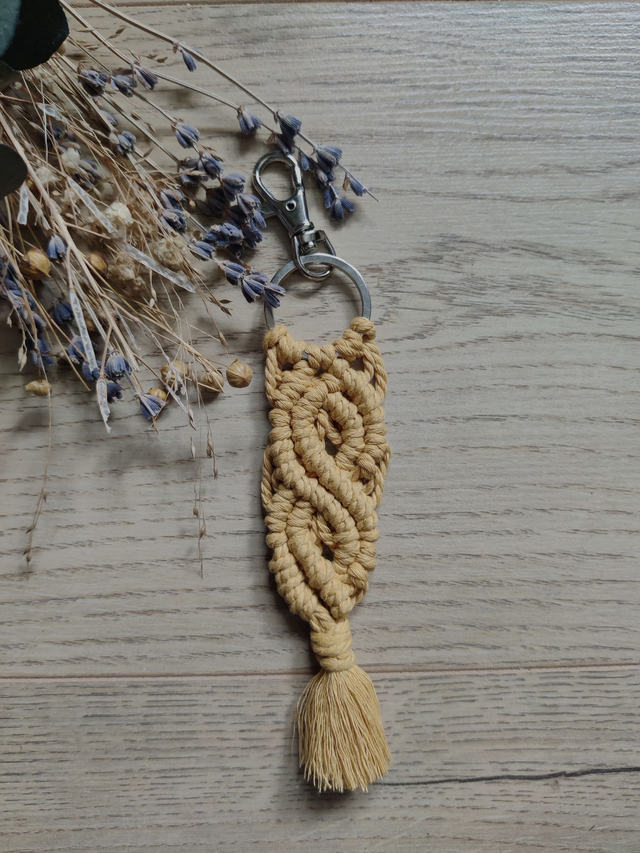 Porte-clé - Petit serpent - Moutarde