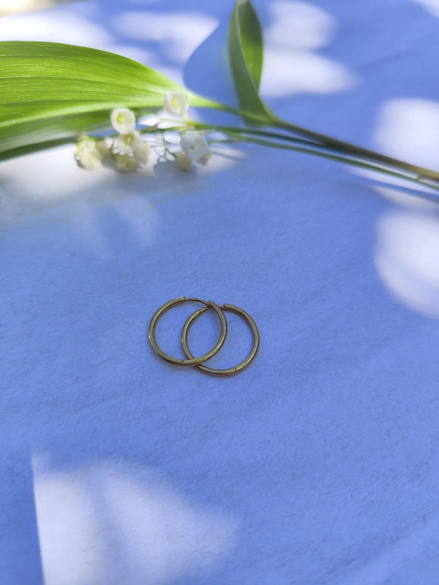 Créoles dorées taille M