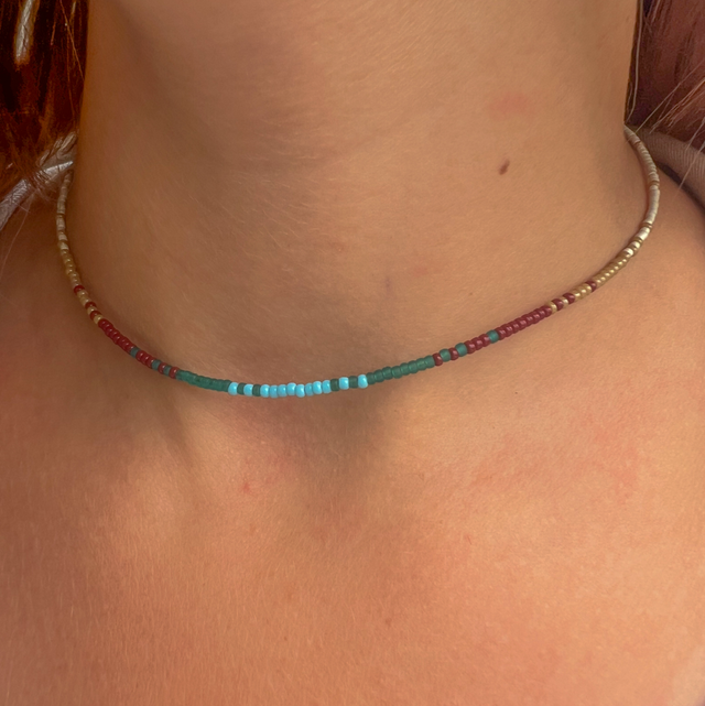 Ras de cou en perles rocailles Japonaise Miyuki