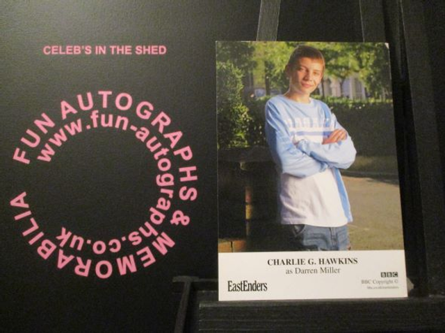 Charlie G.Hawkins (Darren Miller) Original EastEnders Cast Card (1)(SEE PIC)
