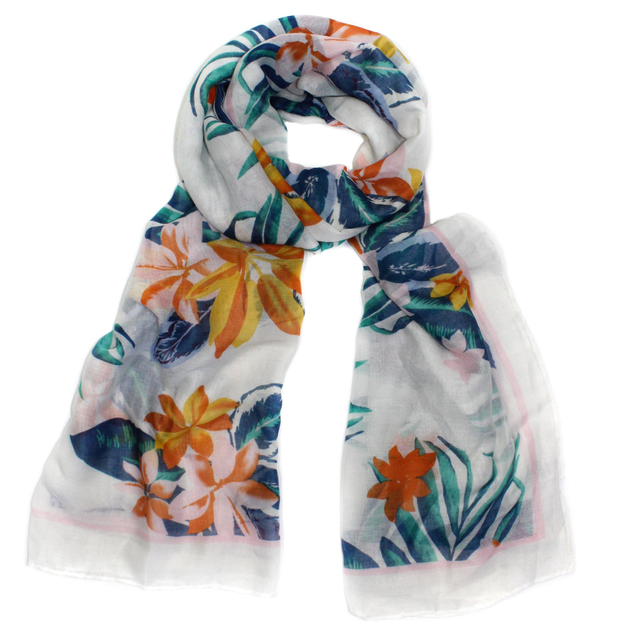 Hazel and Pip Cornwall Large Floral Scarf