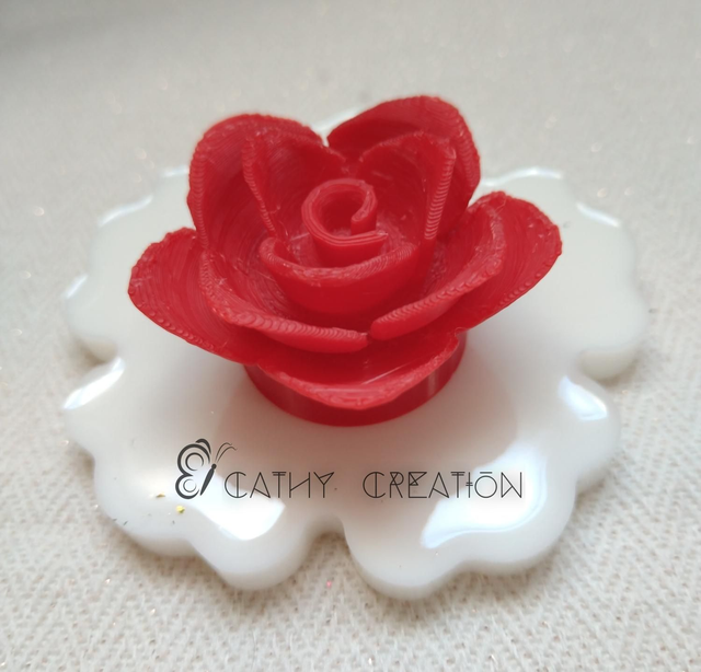 Bouchon en impression 3D rouge