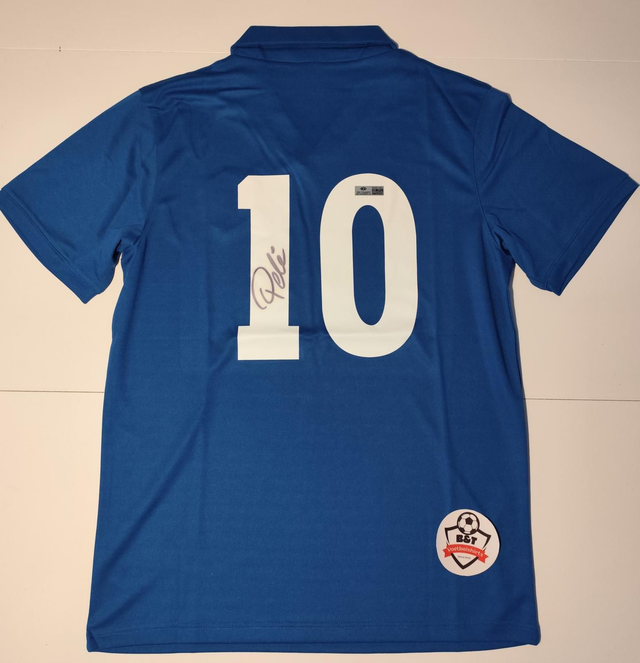 Gesigneerd Pelé Brazilië Away Shirt – Legendarisch collectors item!