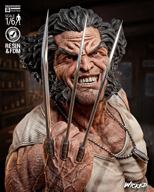 STATUE LOGAN WOLVERINE série X-men comics