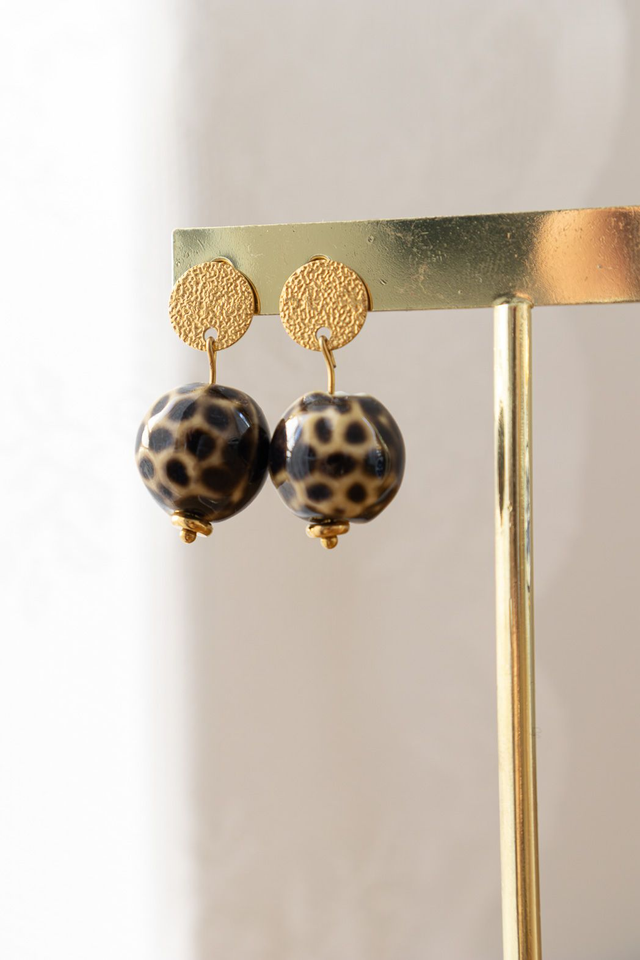 Boucles d'oreilles Léopard