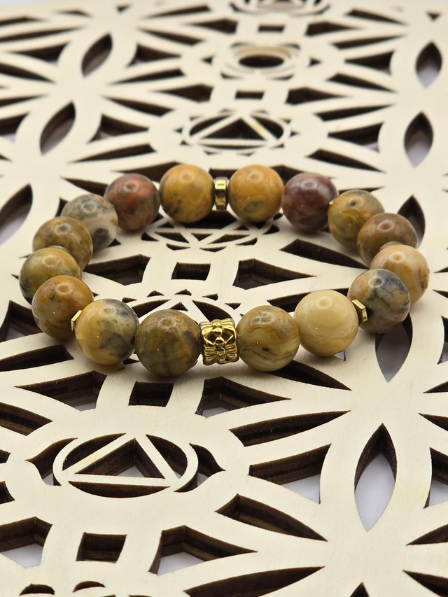 Bracelet Agate crazy lace 1 cm