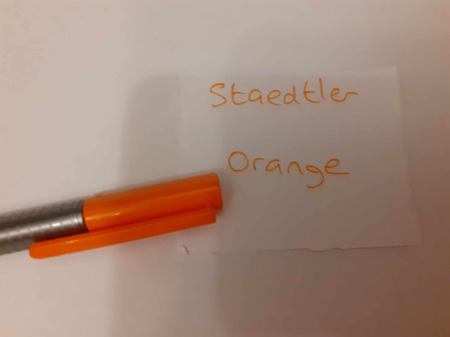 Zelebs in shed CHOOSE YOUR MARKER Staedtler Fine ORANGE