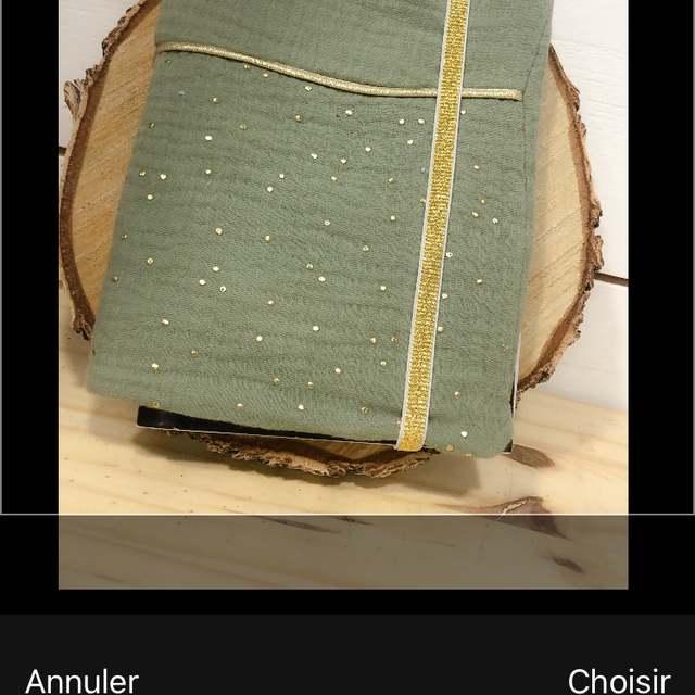 Carnet santé double gaze kaki