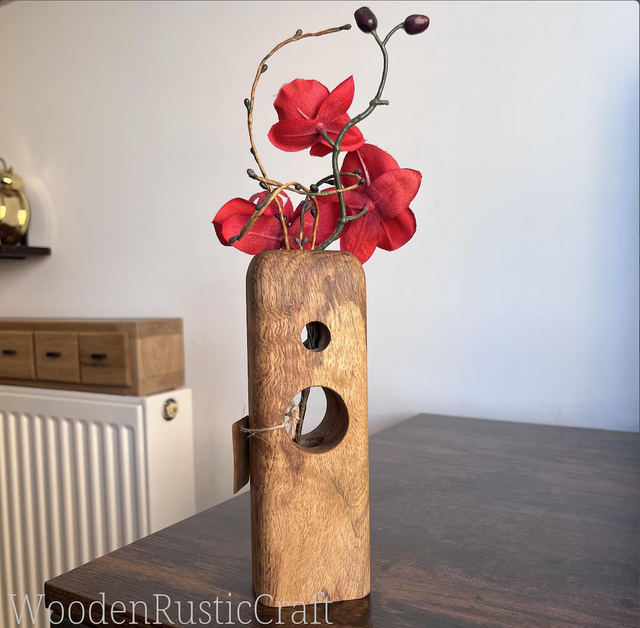 Spalted Turkish Oak Flower Vase
