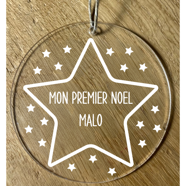 Décoration sapin "Mon premier Noël" - Personnalisable