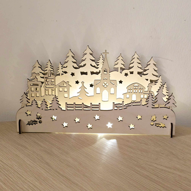 Jouluinen valomaisema