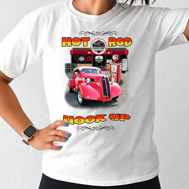 Hot Rod Hook Up - Tee - White