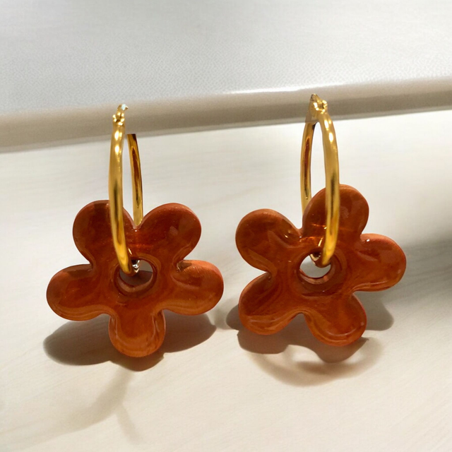 FLEURS CREOLES TERRACOTTA