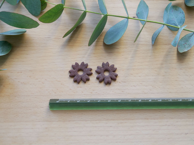 Flocons marron mousse