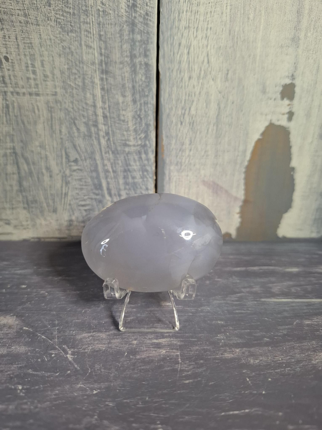 Blue Chalcedony Palmstone