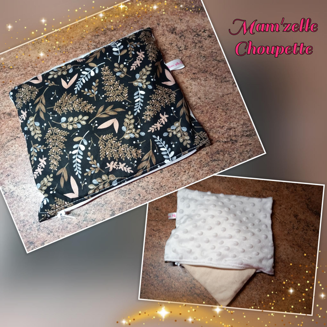 Bouillotte sèche noire et blanche