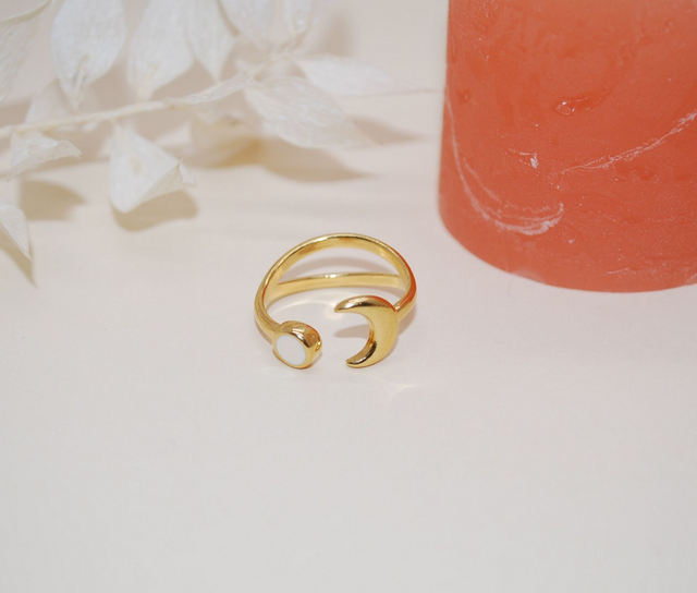 Bague Lune Céleste