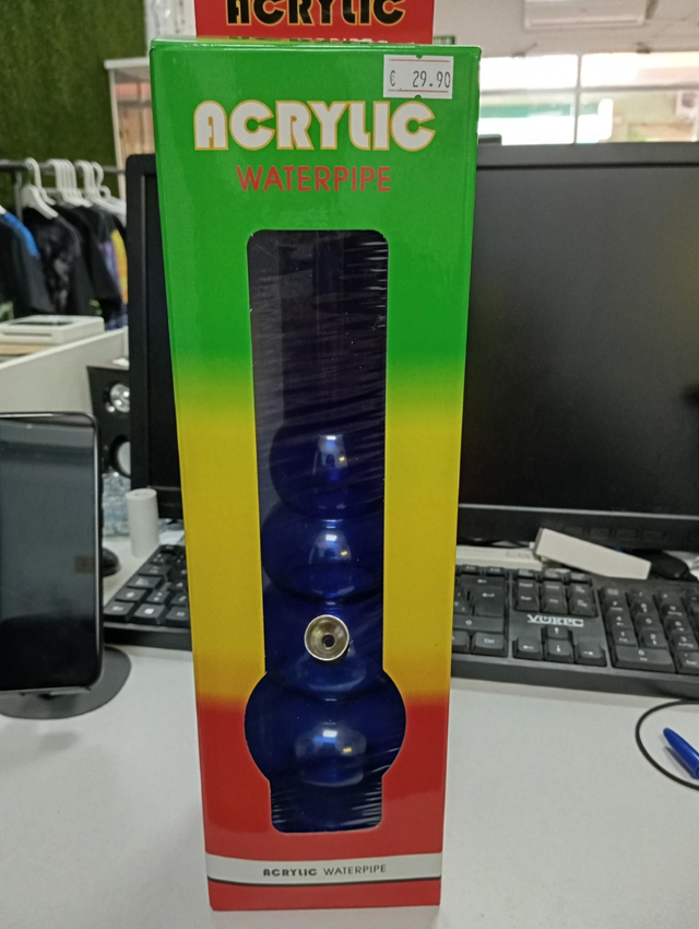 Bong Acrílico azul 31cm