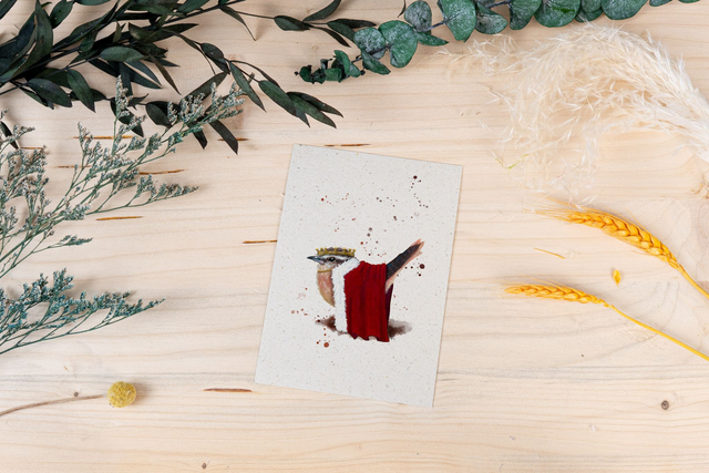 Graspapierkarte - Zaunkönig