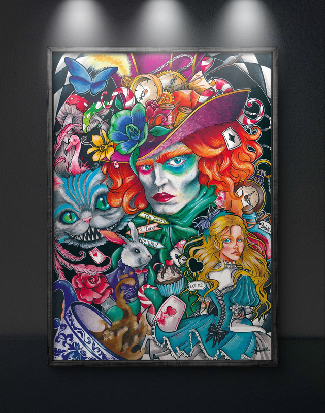 Print &quot;Alice aux pays des merveilles&quot;