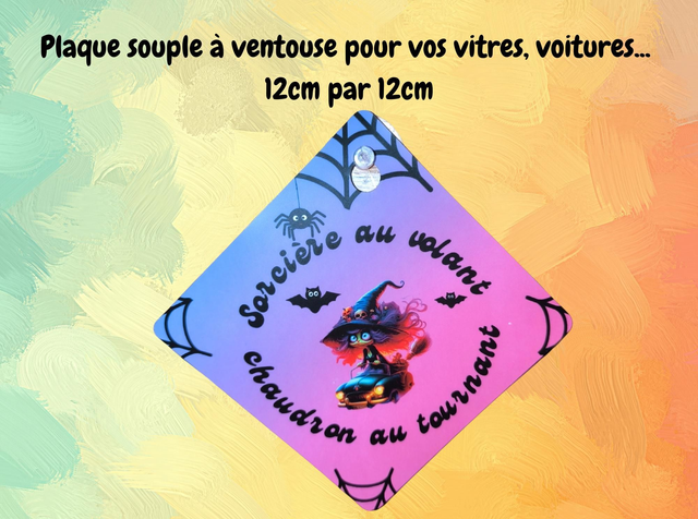 Plaque ventouse sorcière 