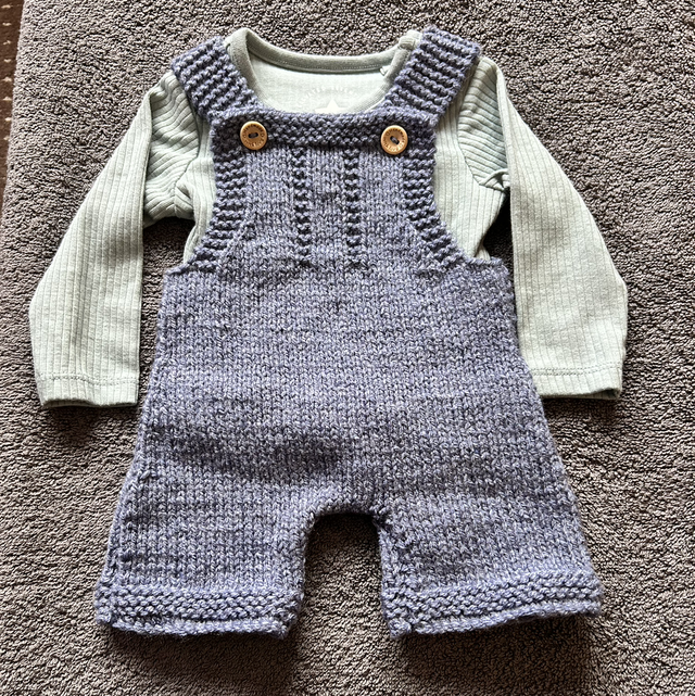 Denim dungarees 0-3months 