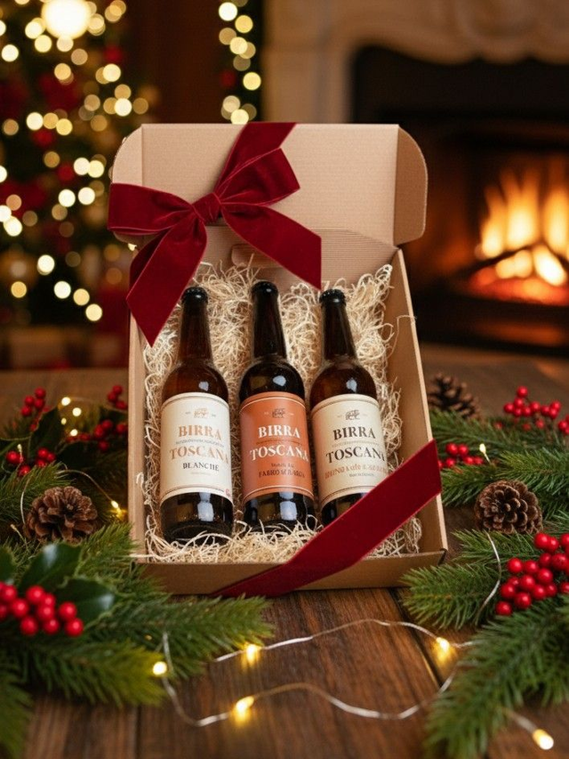 Confezione 3 bottiglie La Birra Toscana Natale 25