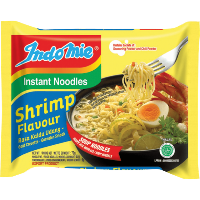 Indomie Instant Noedels Garnalen Smaak 70g
