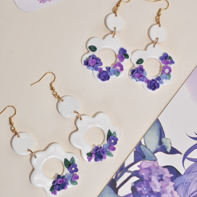 Boucles Hortensias - Grand Modèle