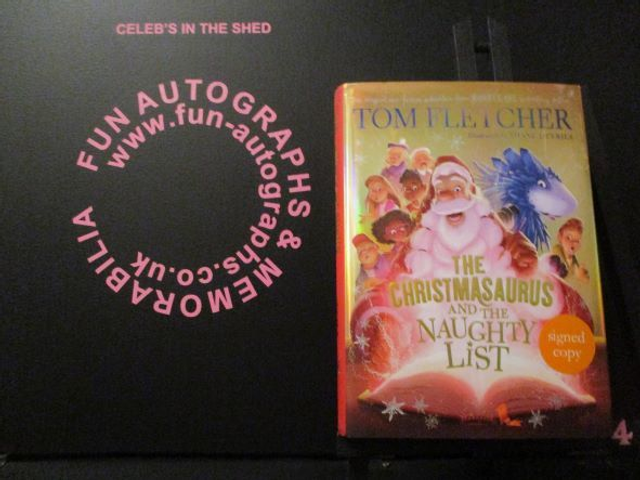 Tom Fletcher 'The Christmasaurus &amp; The Naughty List' Authentic Autographed Hardback Book (4)